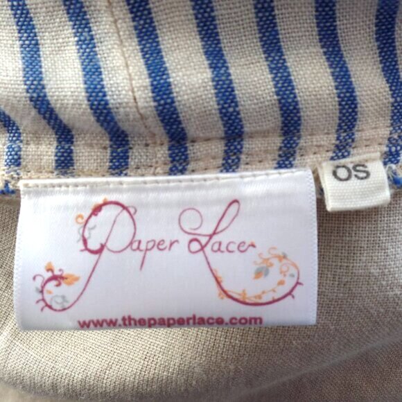 Paper Lace Duster LOVE Kimono Linen Jacket Hi-Lo Shift OS NWOT *RARE* - Picture 7 of 8